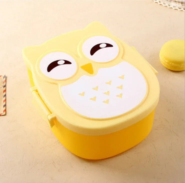 Portable Plastic Children Students Lunch Box  Bento Box Food Container Carton  Dinnerware Cutlery Food Container