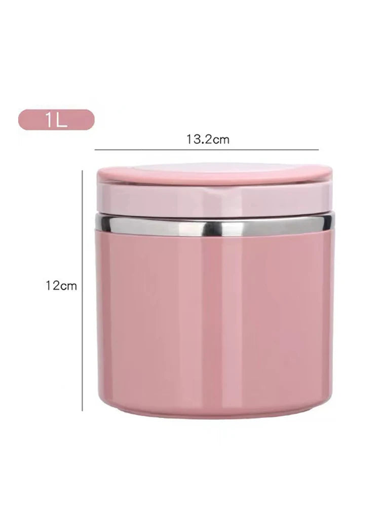 630/1000ml Food Thermal Jar Insulated Soup Cup Thermos Containers Stainless Steel Lunch Box Thermo Keep Hot for School Children