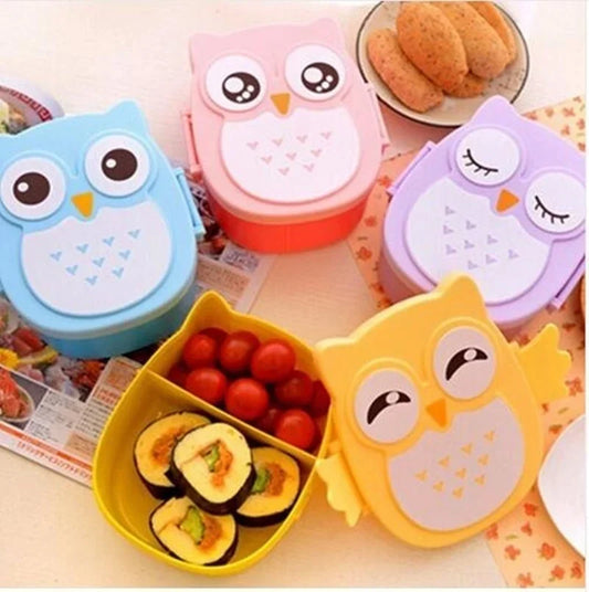 Portable Plastic Children Students Lunch Box  Bento Box Food Container Carton  Dinnerware Cutlery Food Container