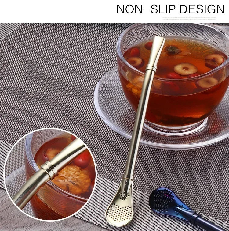 4pcs Yerba Mate Straw Filter +1 Brush Reusable 304 Stainless Steel Bombilla Drinking Straw Metal Tea Tools Bar Accessories