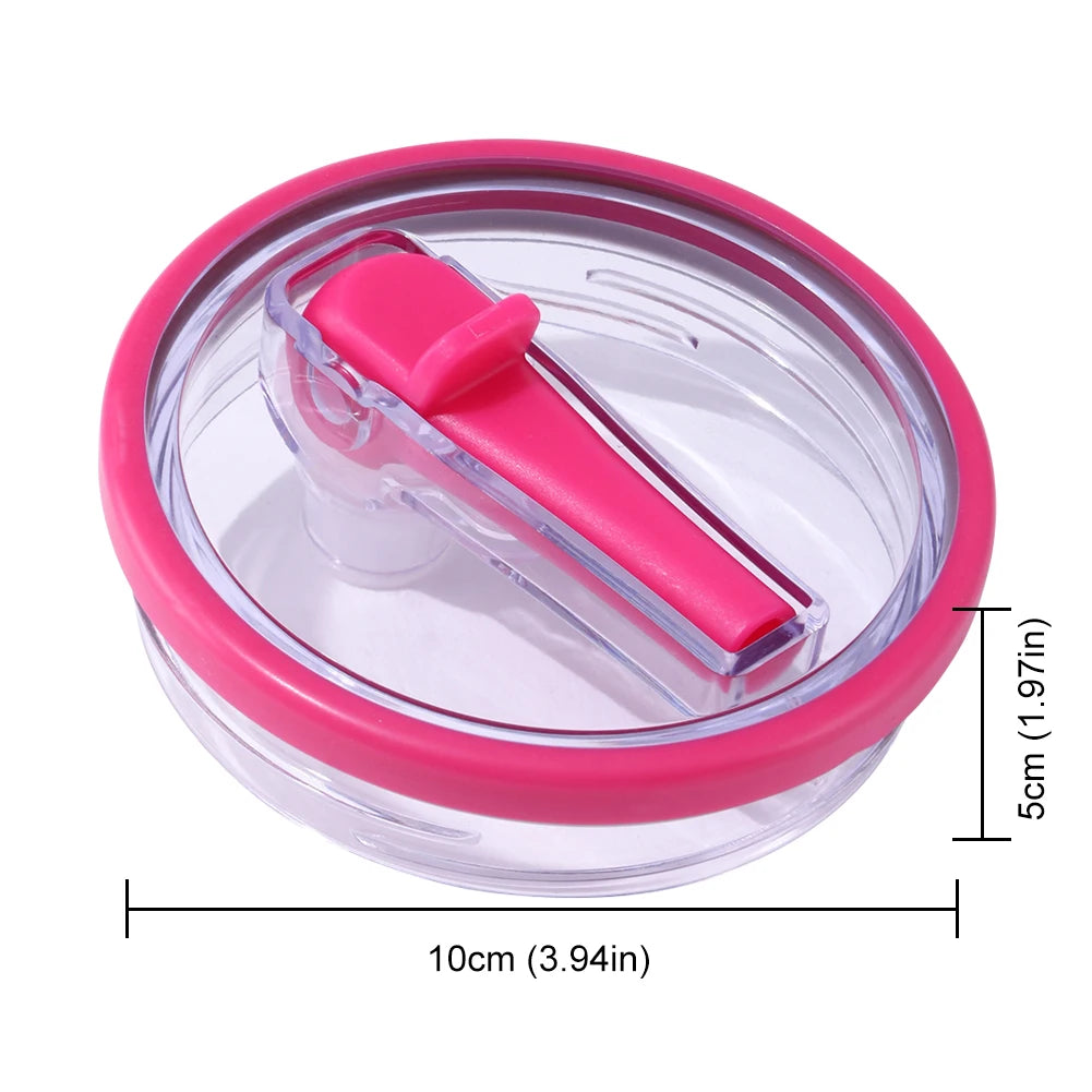 40oz Tumbler Flip Straw Lid Replacement for Stanley Quencher H2O Spill Proof Splash Resistant Tumbler Lids Reusable Straw Cap