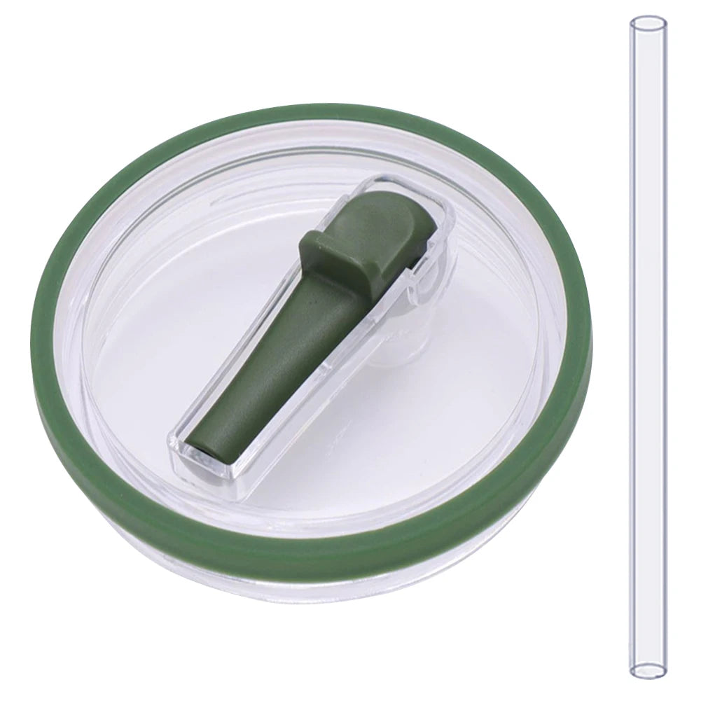 40oz Tumbler Flip Straw Lid Replacement for Stanley Quencher H2O Spill Proof Splash Resistant Tumbler Lids Reusable Straw Cap